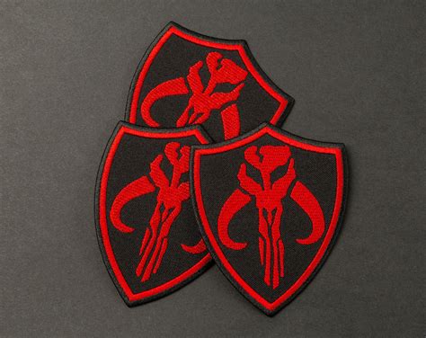 Mythosaur Skull Patch Mandalorian Bounty Hunter Emblem On Etsy