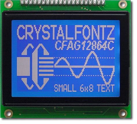 Transmissive 128x64 Graphic Lcd From Crystalfontz