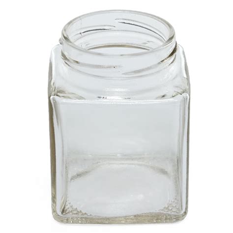 7 Oz Square Glass Jar With Lids Shop