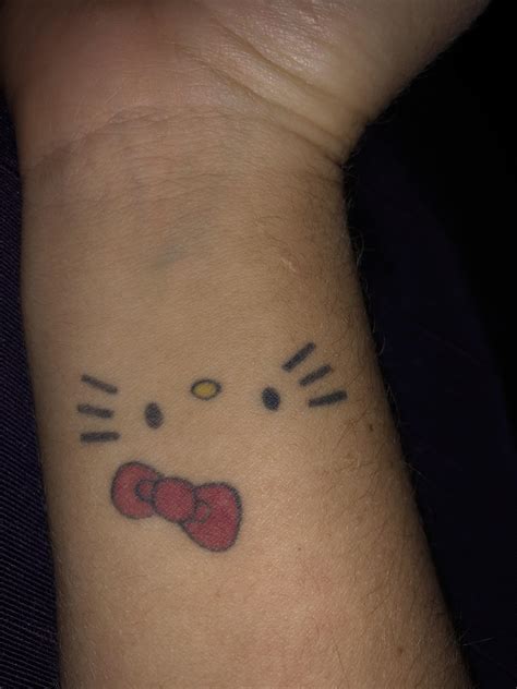 Hello Kitty Tattoos On Wrist