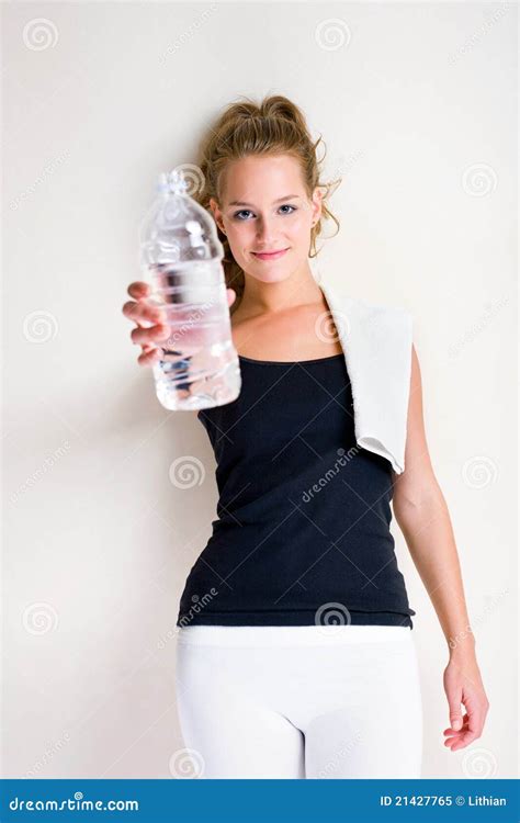 Don T Forget Ot Hydrate Stock Image Image Of Blond 21427765