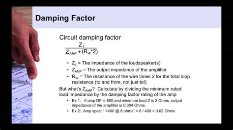 Power factor (pf) is the ratio of working power, measured in kilowatts (kw), to apparent power, measured in kilovolt amperes (kva). Damping Factor and 5 Percent Rule - YouTube