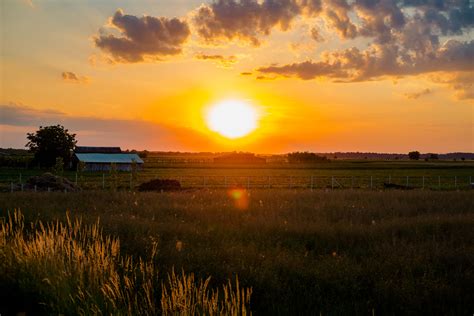 Imagem Gratuita Nascer Do Sol Fazenda Terras Agrícolas Raios