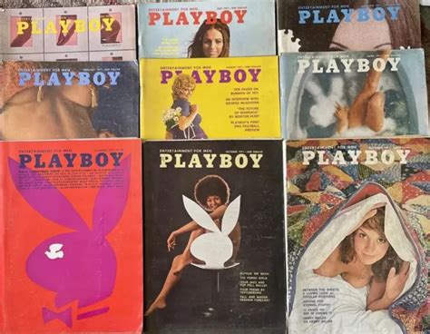 Vintage Playboy Magazine Lot Of W Centerfolds December