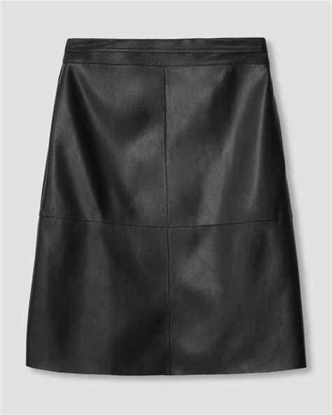Taylor Vegan Leather Skirt Black Universal Standard Vegan Leather