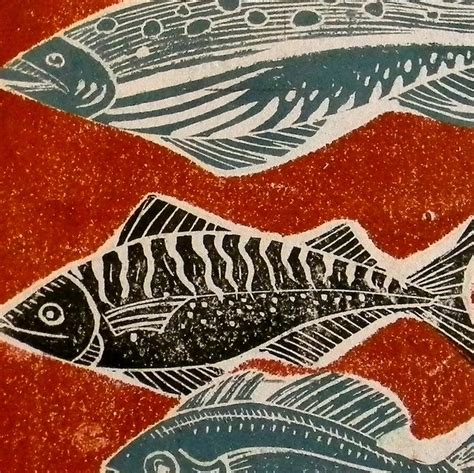 Flickriver Linocut Art Linocut Prints Fish Art