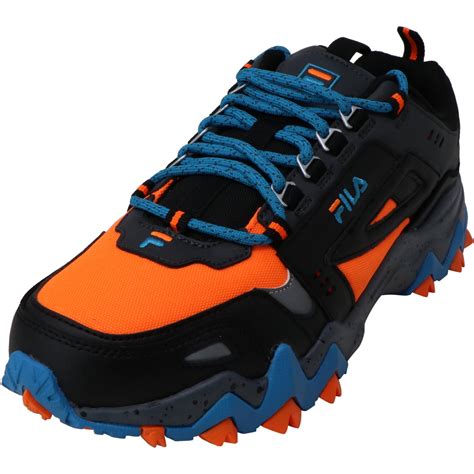 Fila Mens Oakmont Tr Shock Orange Castlerock Atomic Blue Ankle High