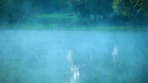 Mist Over Water Fog Over Water Surface Foggy Morning At Lake Morning