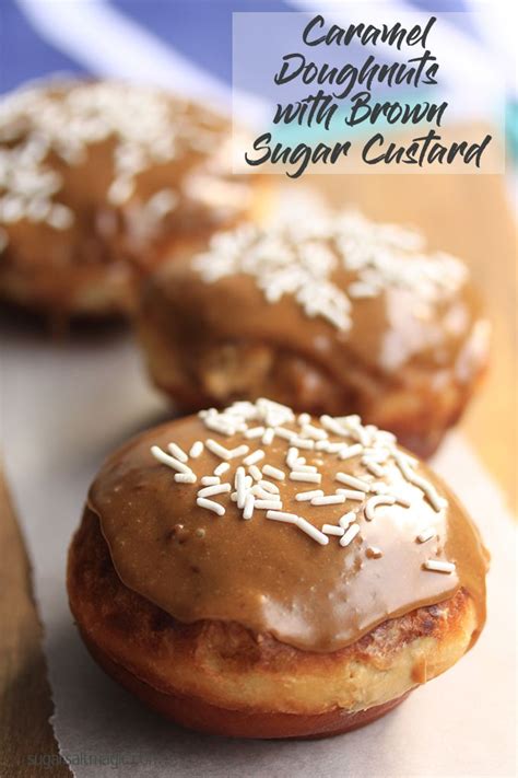 Caramel Doughnuts With Brown Sugar Custard By Sugar Salt Magic Soft