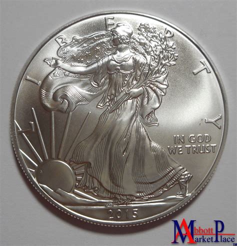 2015 1 Oz Bu Silver American Eagle Lt3353 American Silver Eagle