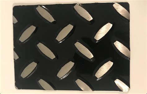 Black Gloss Powder Coated Diamond Plate Aluminum Tread Plate