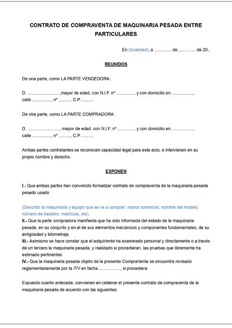 Modelo De Contrato De Compraventa De Inmueble En Word Layarkaca21 Lk21