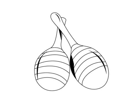 Maracas Coloring Pages