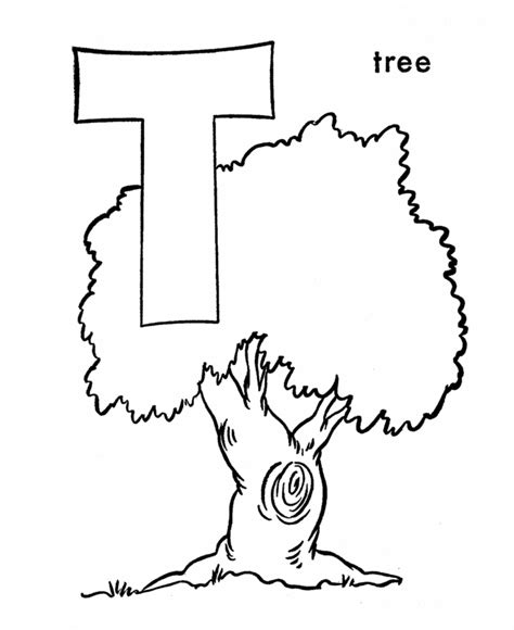 Letter T Coloring Pages To Download And Print For Free