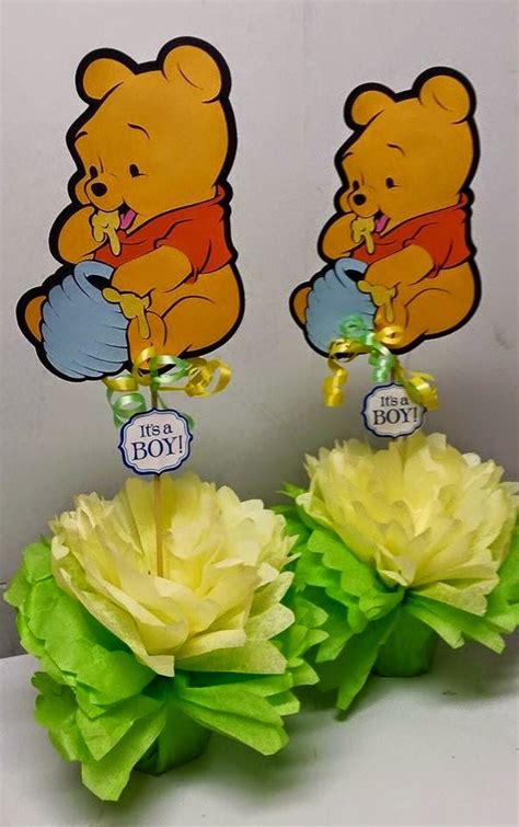Friends winnie the pooh photo background happy 1st birthday 5x3 vinyl winnie the pooh baby shower decorations backdrop colorful butterfly baby pooh themed backgrounds dessert tabletop. Adriana's Creations: BABY SHOWER THEME CENTERPIECES