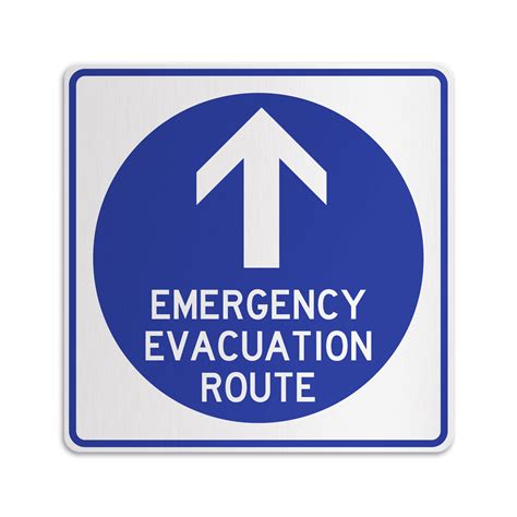 Emergency Evacuation Route American Sign Company