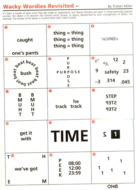 Printable Rebus Puzzle Brain Teasers Answers Brain Teasers With