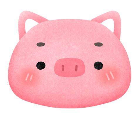 Cute Pink Pig Face 24866113 Png