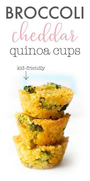 If they're large florets you can slice them down the middle to. Broccoli Cheddar Quinoa Cups | Recipe (With images) | Baby ...