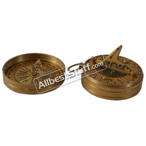 nautical antique decor brass maritime sundial compass