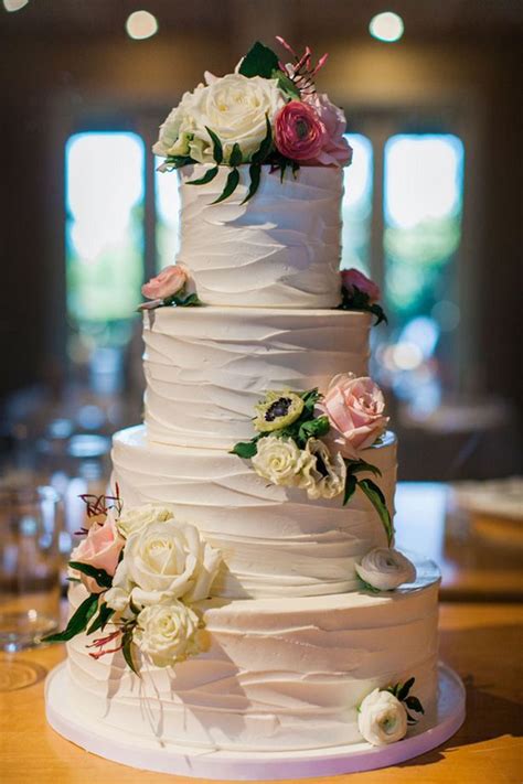 Romantic And Elegant Wedding Floral Wedding Cakes