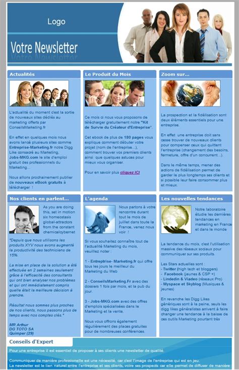 18 modèles de newsletters et d’emailings gratuits  ConseilsMarketing.com