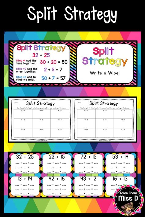 This Pack Will Help You Teach The Split Strategy For Addition To Your