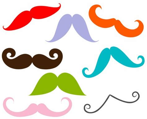 Download High Quality Mustache Clipart Colorful Transparent Png Images