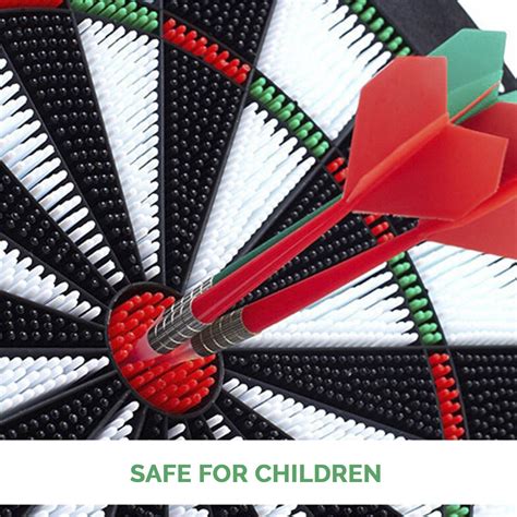 Soft Tip Dartboard Set Safety Sets Adult Kids Dart Board 6 Darts Tips