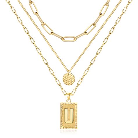 TINGN Gold Layered Necklaces For Women 14k Gold Filled Dainty Cute