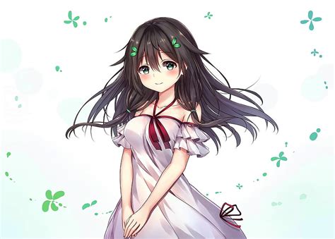 Cute Anime Girl Green Eyes Original Hd Wallpaper Pxfuel