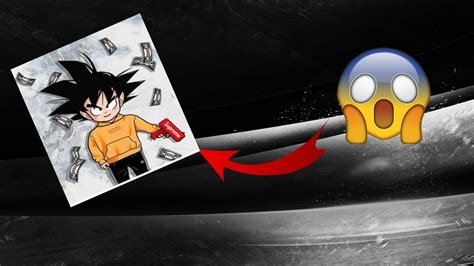 Speed Drawing Goku X Suprême And Adidas Blackoart