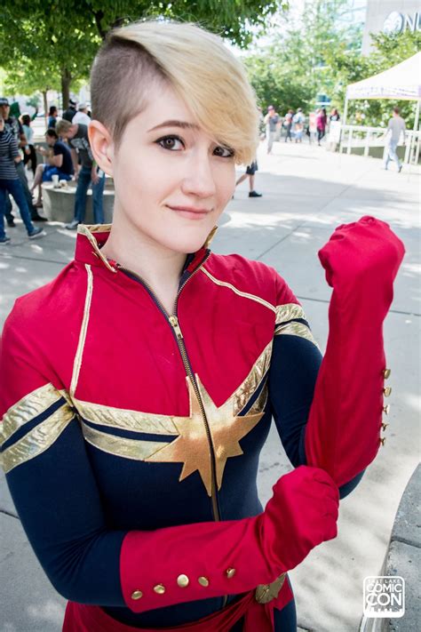 Captain Marvel Costume Cosplay At Salt Lake Comic Con 2016 Captain