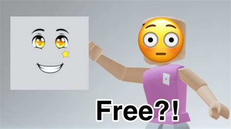 How To Get The Cutest New Free Face In Roblox Youtube