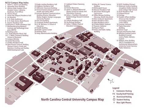 Fayetteville State University Campus Map Map Vectorcampus Map