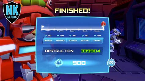 Angry Birds Transformers Spark Run Level 81 Featuring Ironhide