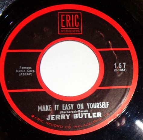 Jerry Butler 45 Rpm Record Moon River Make It Easy On Yourself B1