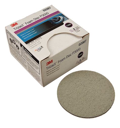3m Trizact Abrasive Foam Disc 6 P3000 Pk60 191l9302085 Grainger