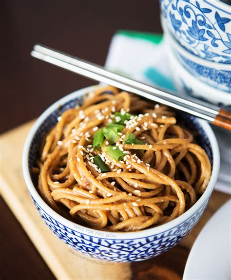 Cold Spicy Peanut Sesame Noodles Table For Two By Julie