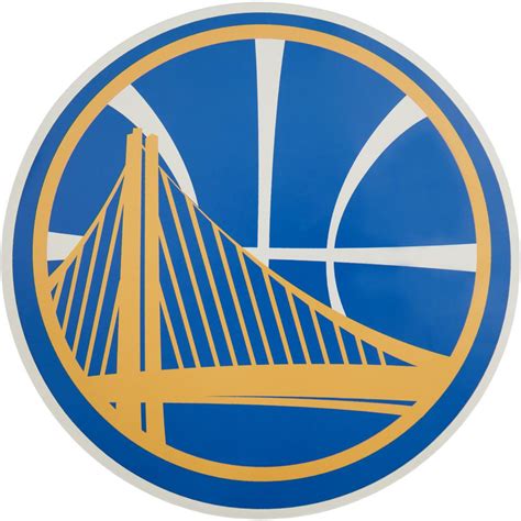 Golden state warriors logo by unknown author license: Applied Icon NBA Golden State Warriors Outdoor Logo Graphic- Small-NBOP1001 - The Home Depot