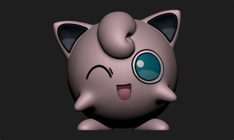 Pokemon Igglybuff Jigglypuff And Wigglytuff With 2 Poses 3d Model 3d