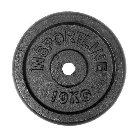 Steel Weight Plate Insportline Blacksteel 10 Kg Insportline