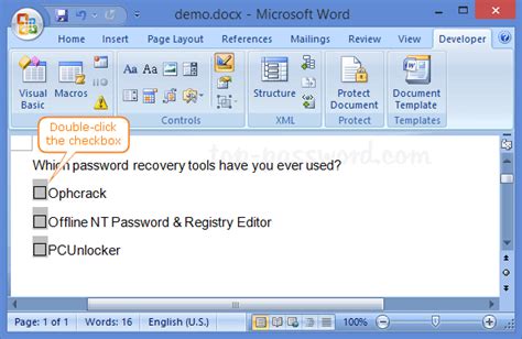 Insert Checkbox In Word Password Recovery SexiezPix Web Porn