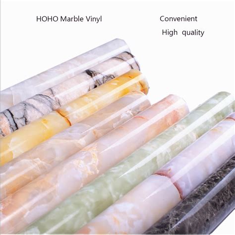 Hohofilm Roll Multi Color Marble Vinyl Waterproof Adhesive Wallpaper