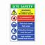 Construction Site Safety Sign  PVC Signs