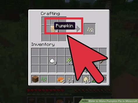 Id 400 , food, crafting table. How to Make Pumpkin Pie in Minecraft: 7 Steps (with Pictures)