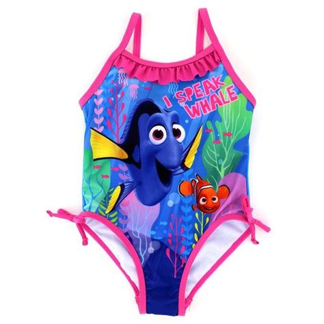 Finding Dory Nemo Girls Swimsuit Swimwear 2t Whale Blue Baby Girl