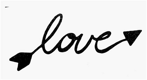 Drawn Word Love Black And White Love Words Hd Png Download