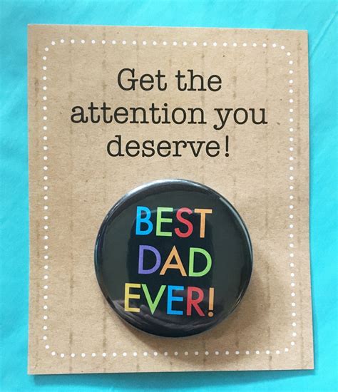 Best Dad Ever Badge Pin Etsy