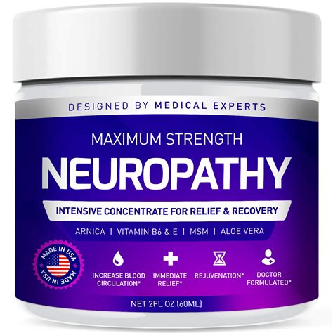 Neuropathy Nerve Pain Relief Cream Maximum Strength Relief Cream For